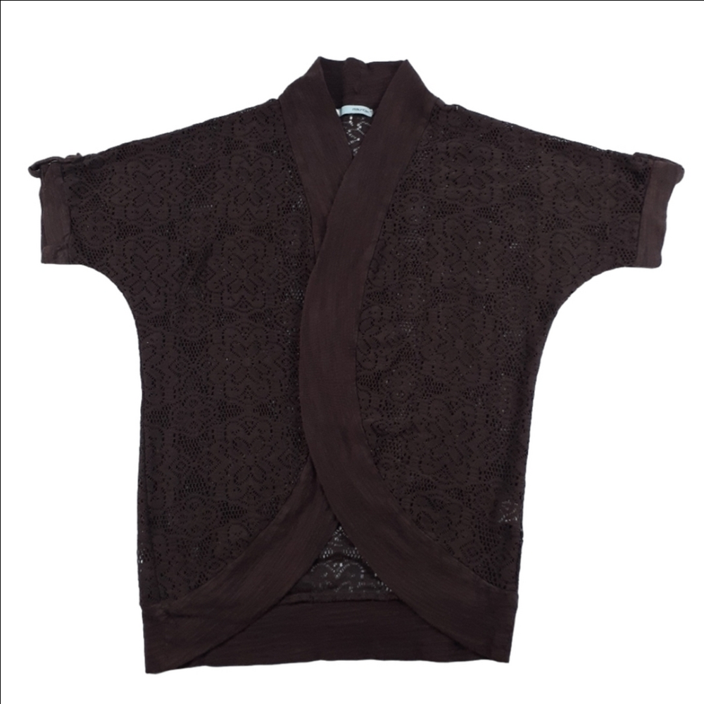 Maurices Brown Knit Open Cardigan Size Medium